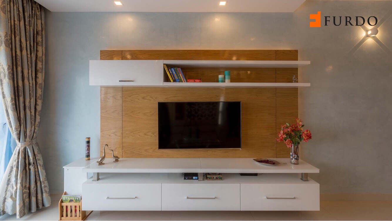 Wooden display unit by Furdo.com Living-room Modern | Interior Design Photos & Ideas