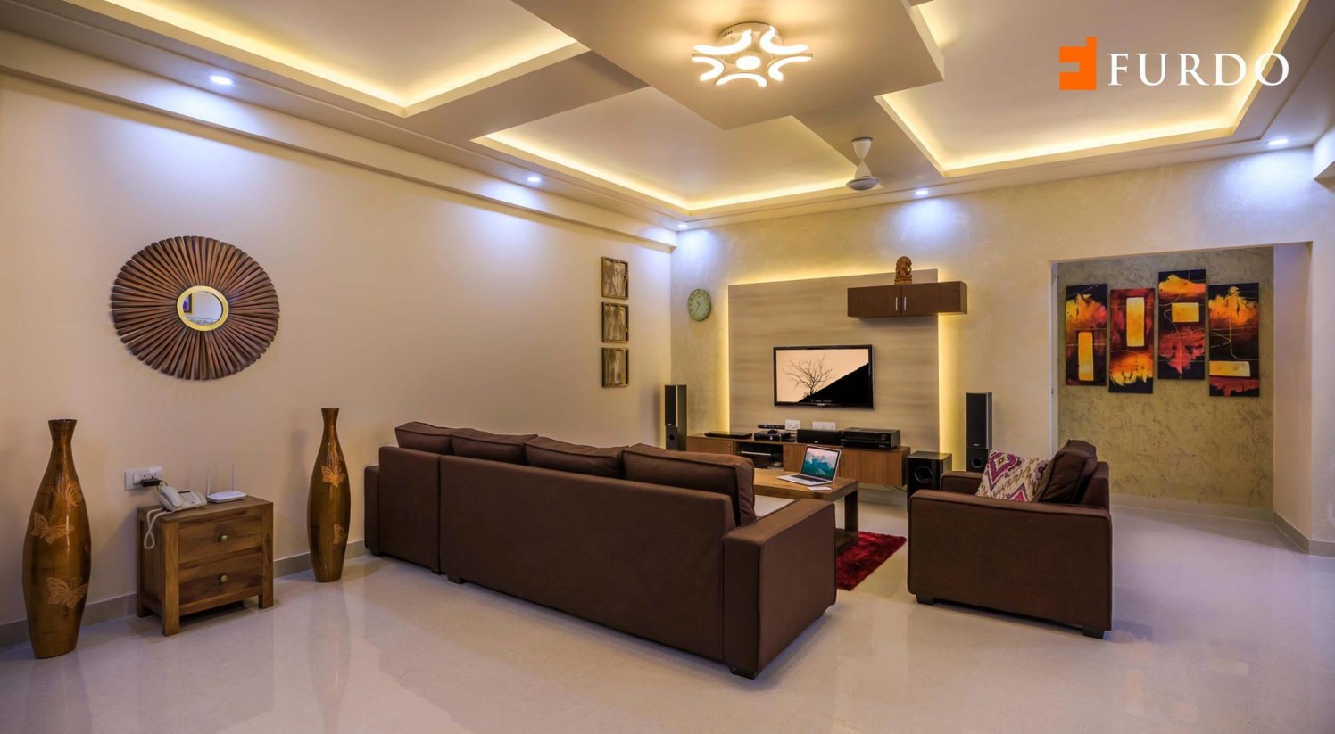 Living Room With Bulky Furniture by Furdo.com Living-room Contemporary | Interior Design Photos & Ideas
