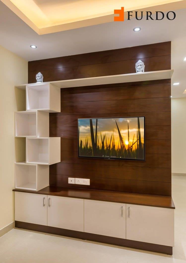 Classic Wooden Display Unit In Living Room by Furdo.com Living-room Modern | Interior Design Photos & Ideas