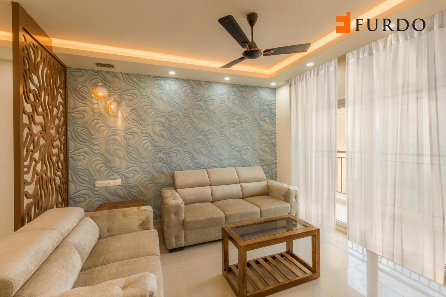Living Room With Amazing Wall Art by Furdo.com Living-room Contemporary | Interior Design Photos & Ideas