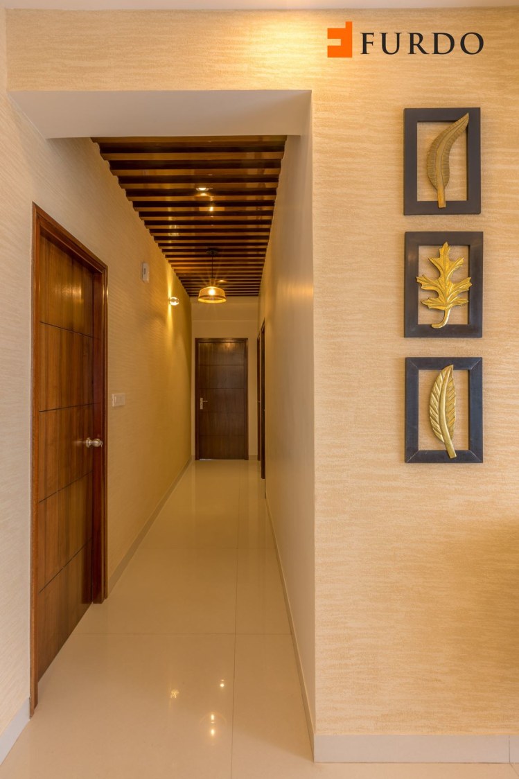 Hallway With Marble Flooring by Furdo.com Indoor-spaces Modern | Interior Design Photos & Ideas