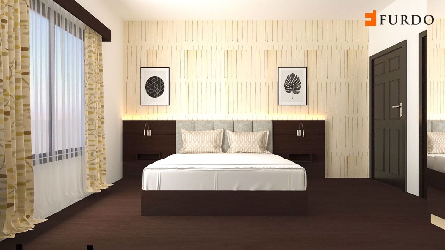 3D-Design Of Bedroom by Furdo.com Bedroom Modern | Interior Design Photos & Ideas