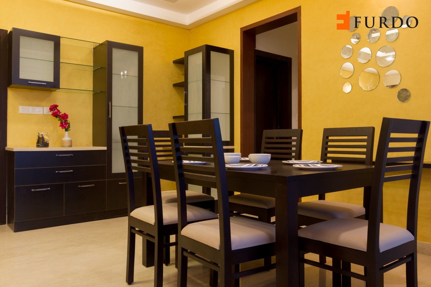 Dining Room With Wooden Cabinets by Furdo.com Dining-room Modern | Interior Design Photos & Ideas