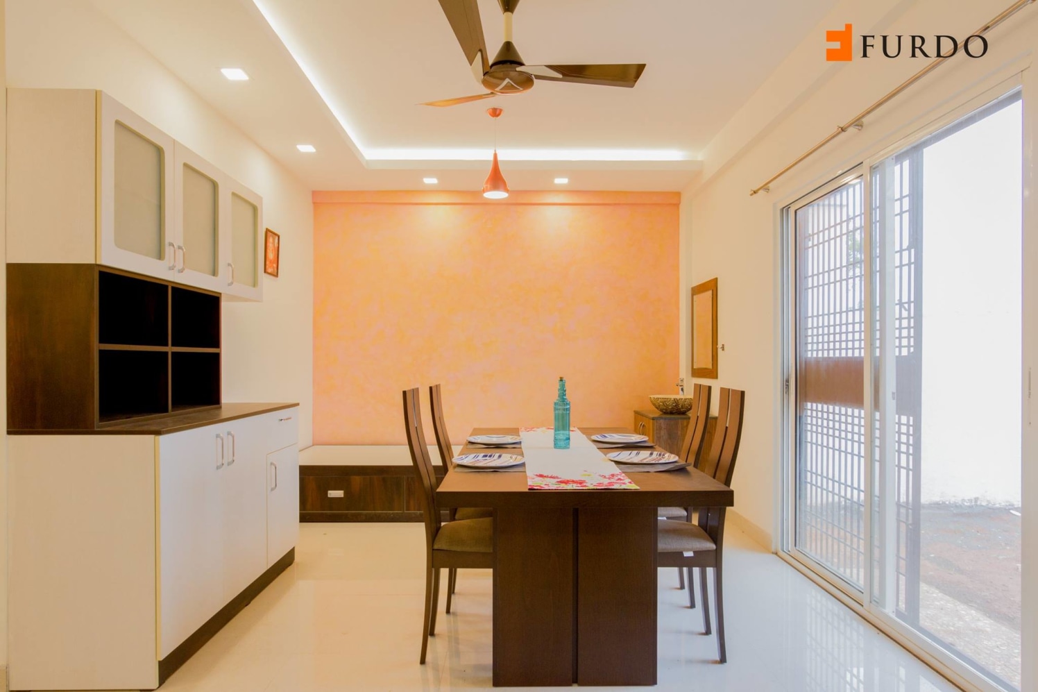 Dining Room With White Ceiling by Furdo.com Dining-room Modern | Interior Design Photos & Ideas