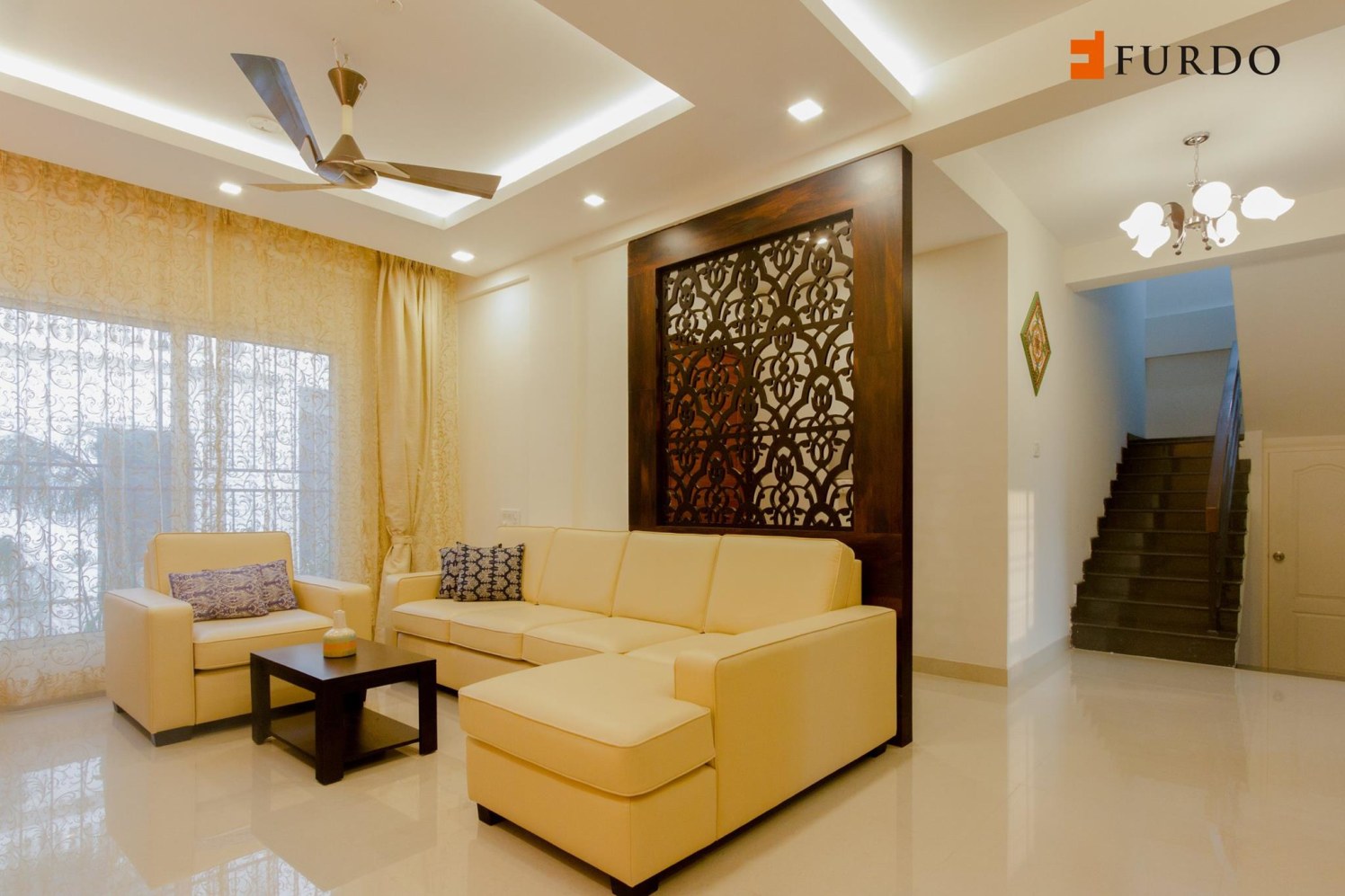 Living Room With Classic Contemporary Decor by Furdo.com Living-room Contemporary | Interior Design Photos & Ideas