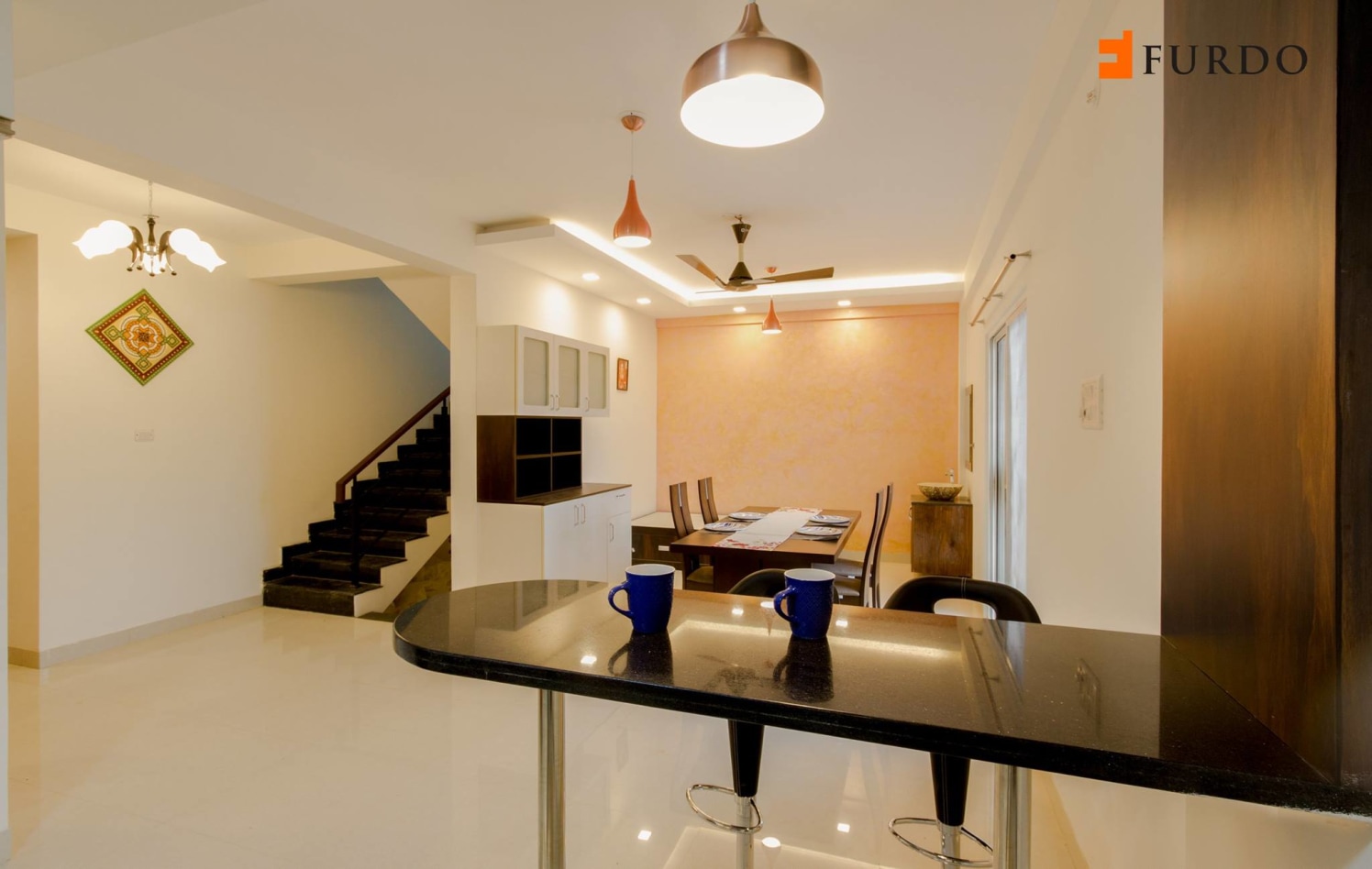 The Hallway With Marble Flooring by Furdo.com Indoor-spaces Modern | Interior Design Photos & Ideas