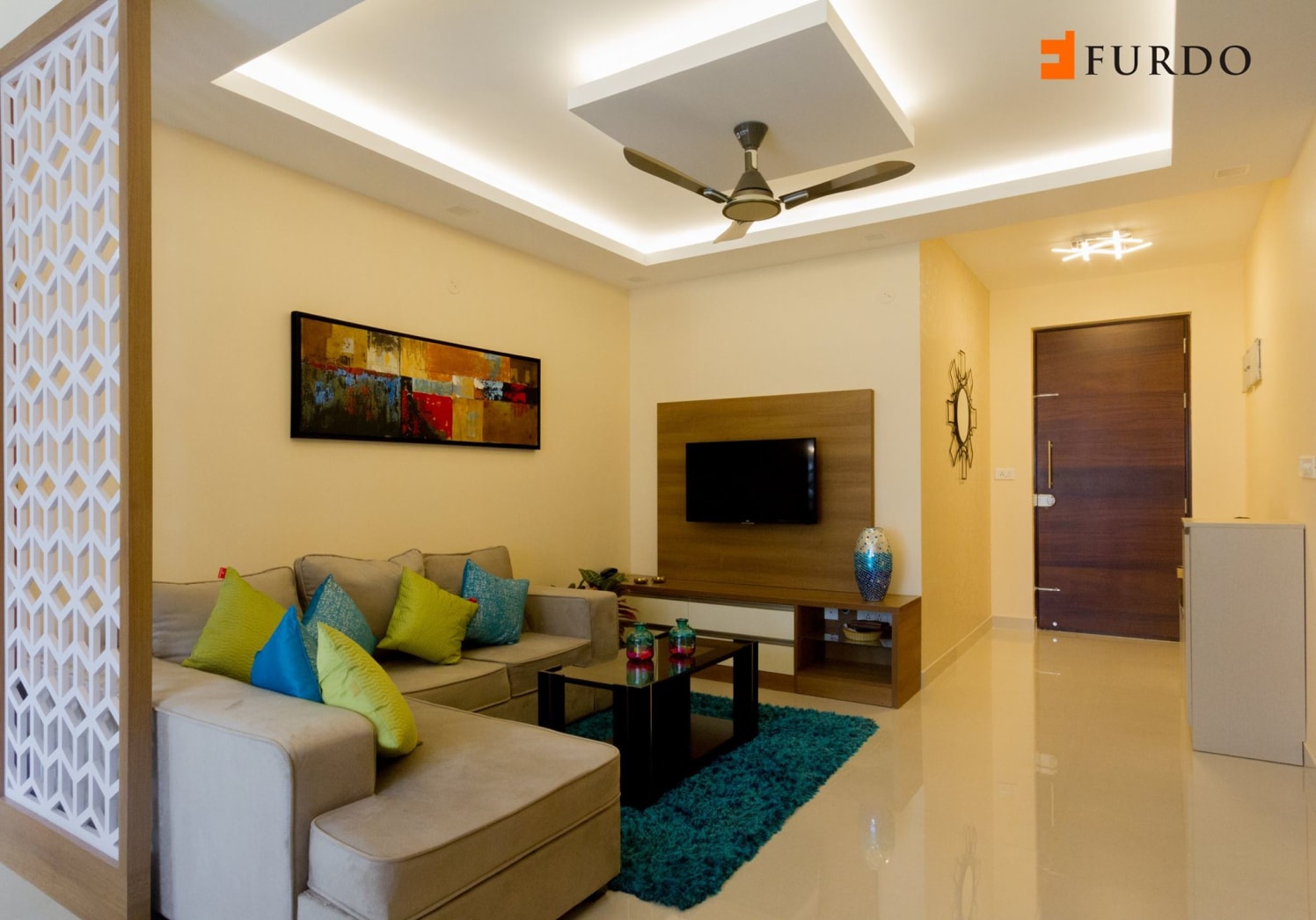 The Living Room With L-Shaped Sofa by Furdo.com Living-room Contemporary | Interior Design Photos & Ideas