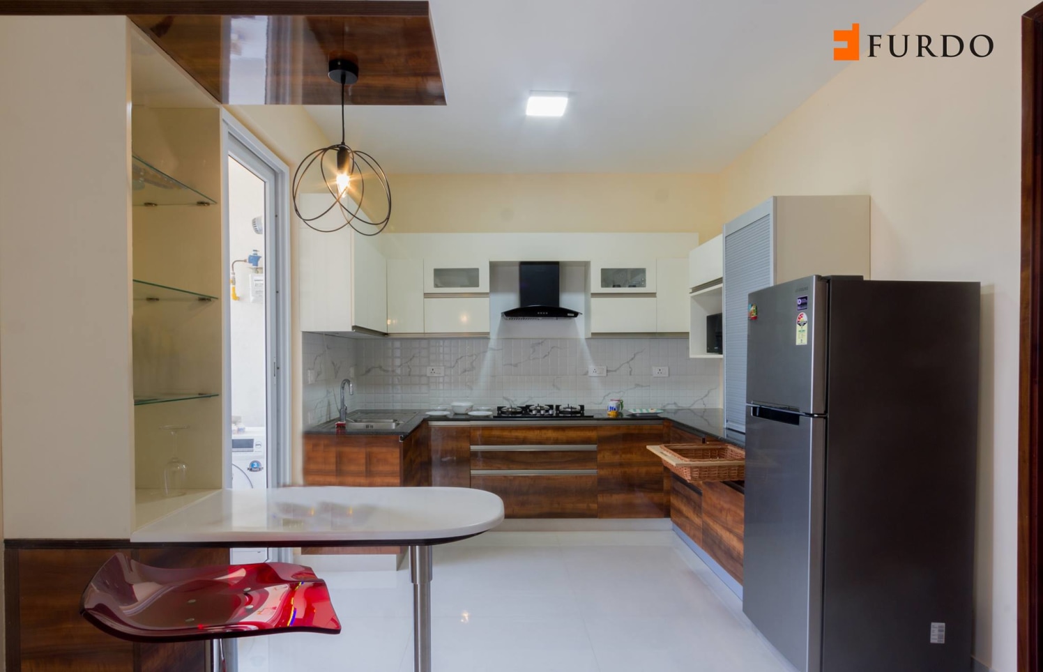 Modern Kitchen With Modular Cabinets by Furdo.com Modular-kitchen Modern | Interior Design Photos & Ideas