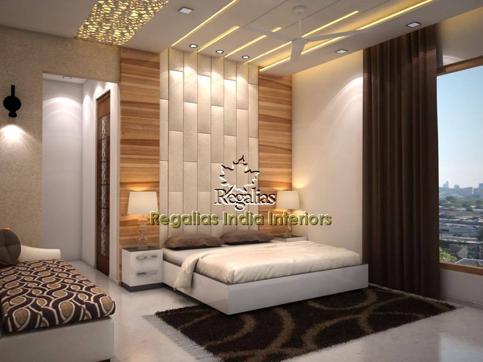 Off White Wooden Background Contemporary Master Bedroom by Regalias Interiors Bedroom Modern | Interior Design Photos & Ideas