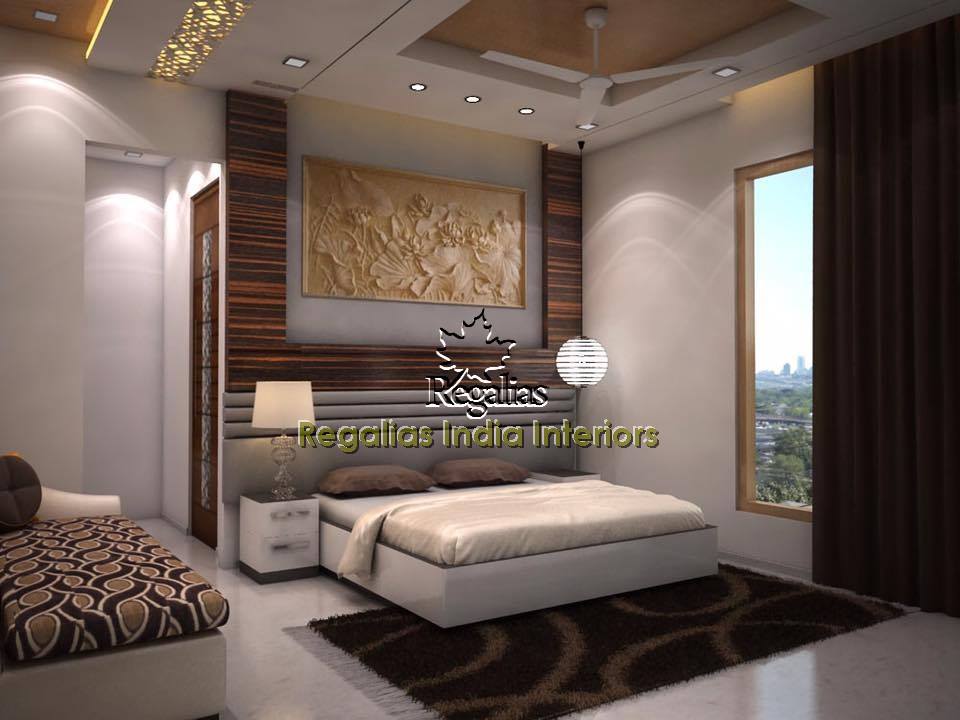 Amazing Painting And Modern Furniture In Bedroom by Regalias Interiors Bedroom Contemporary | Interior Design Photos & Ideas