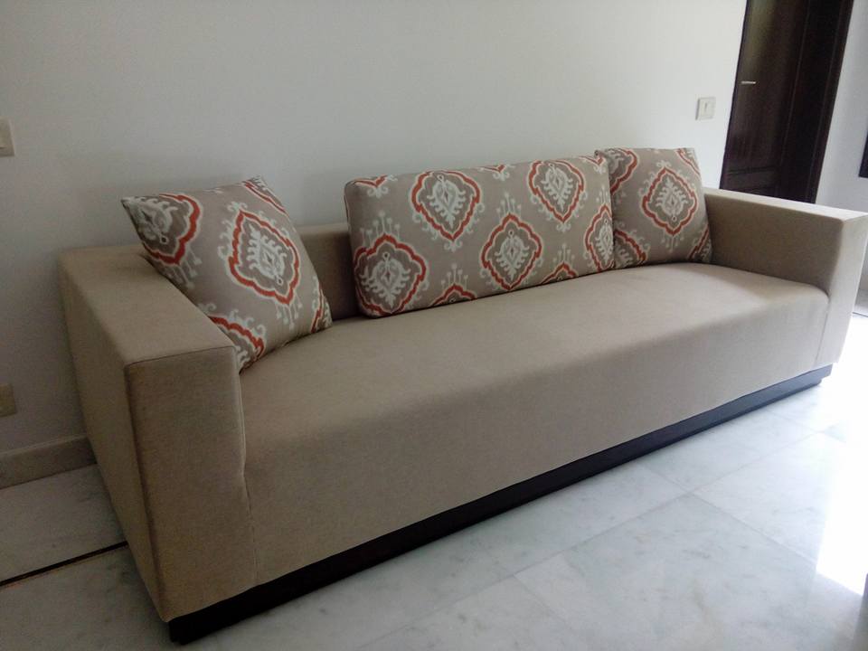 Mocha Shade Sofa by Infurn Designs Living-room Modern | Interior Design Photos & Ideas