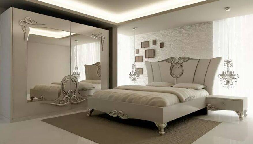 White Themed Bedroom With Traditional Bed by HOC Designarch Bedroom Vintage | Interior Design Photos & Ideas