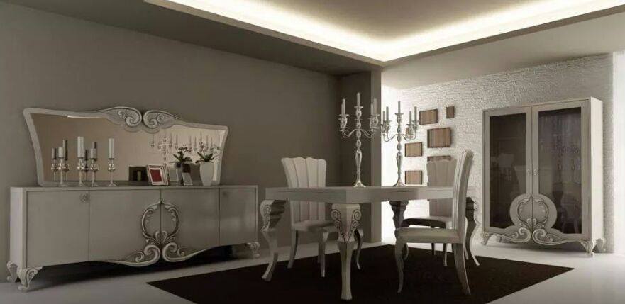 Royal Dining Room With Candle Stand by HOC Designarch Dining-room Traditional | Interior Design Photos & Ideas
