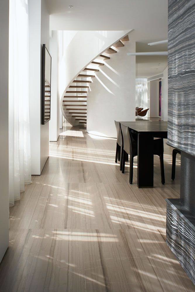 Hallway With Light Oak Wooden Flooring by HOC Designarch Indoor-spaces Contemporary | Interior Design Photos & Ideas
