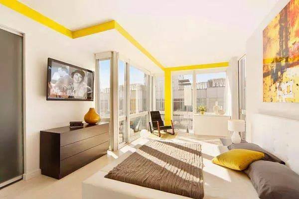 Bedroom With Touch of Yellow by HOC Designarch Bedroom Contemporary | Interior Design Photos & Ideas