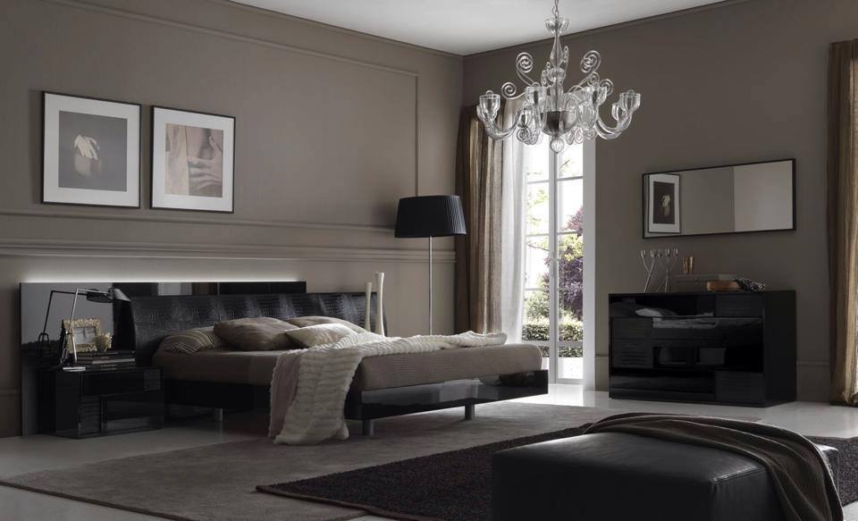 Bedroom With Candle Style Chandelier by HOC Designarch Bedroom Vintage | Interior Design Photos & Ideas