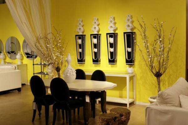 Monochromatic Dining Hall by HOC Designarch Dining-room Modern | Interior Design Photos & Ideas