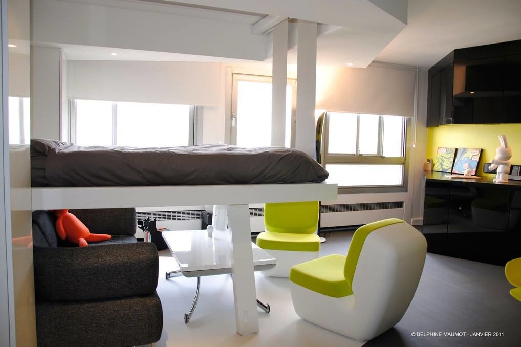 Kid's Bedroom With Small Lounge Chairs by HOC Designarch Bedroom Minimalistic | Interior Design Photos & Ideas