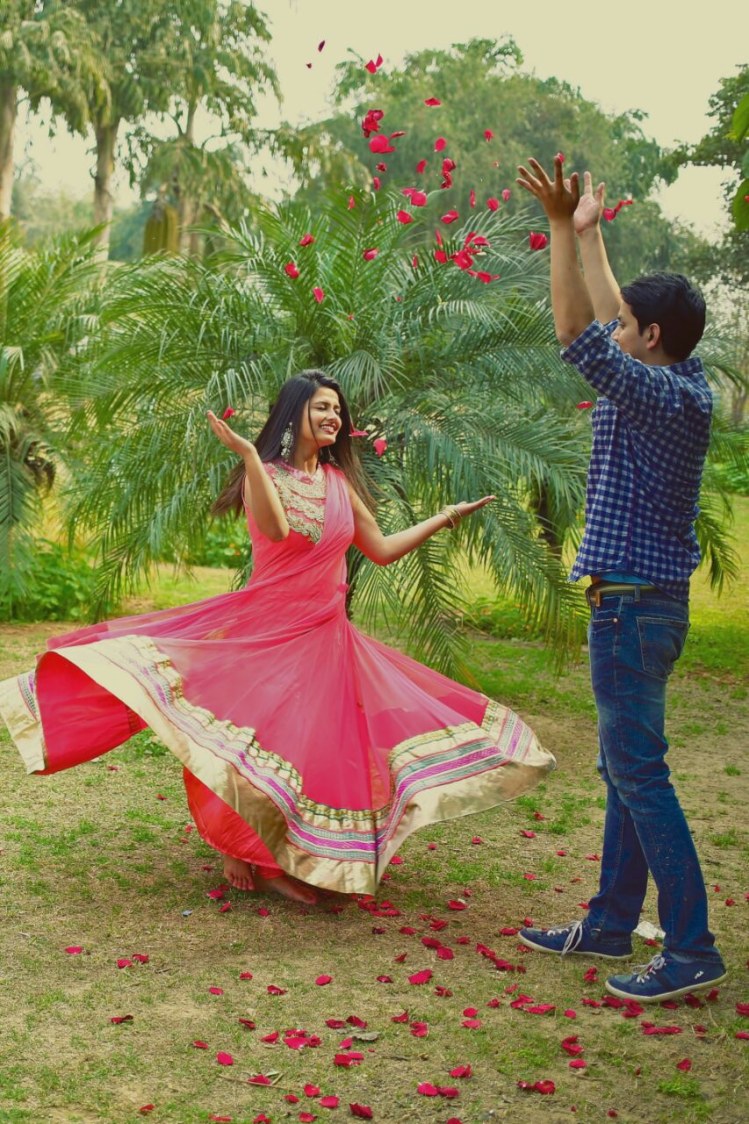 Nature Themed Pre -Wedding Shoot With Rose Petals by CL Photography Wedding-photography | Weddings Photos & Ideas
