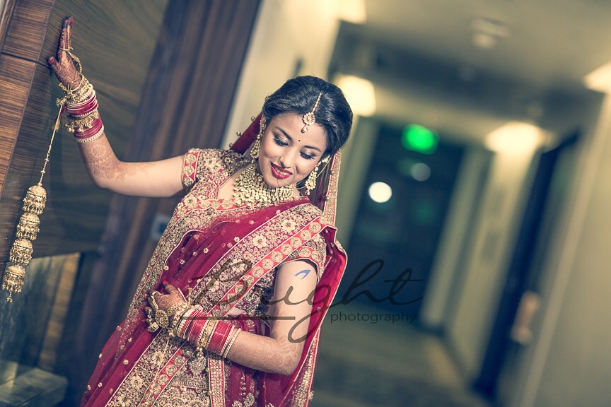 Bride In Crimnson Shades by Gitesh Dhawan Wedding-photography | Weddings Photos & Ideas