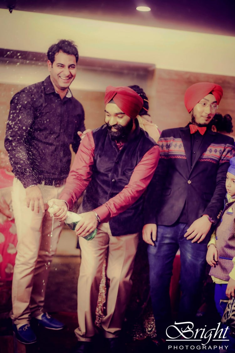 champagne sprinklers! by Gitesh Dhawan Wedding-photography | Weddings Photos & Ideas