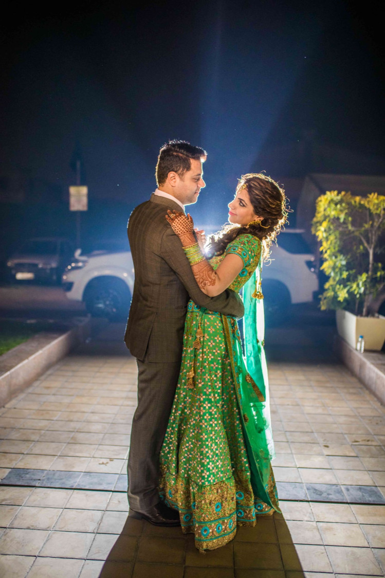 Bride And Groom In Contrasting Outfits by Gitesh Dhawan Wedding-photography Wedding-dresses | Weddings Photos & Ideas