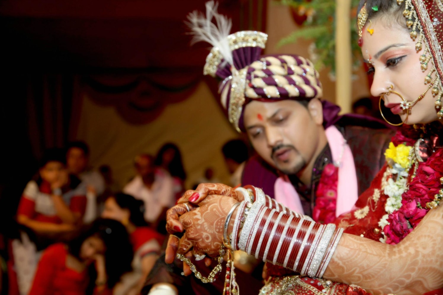 Side Shot Of Bride And Groom by Gitesh Dhawan Wedding-photography | Weddings Photos & Ideas