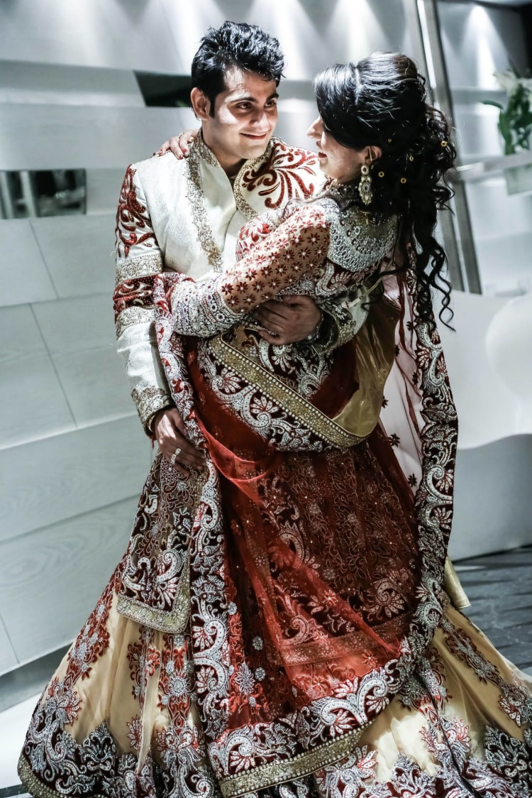 Bride And Groom In Matching Attires by Gitesh Dhawan Wedding-photography | Weddings Photos & Ideas