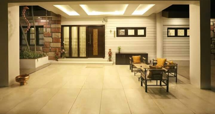 Spacious Veranda With Seating Area by Gaurav Kalra Open-spaces Contemporary | Interior Design Photos & Ideas