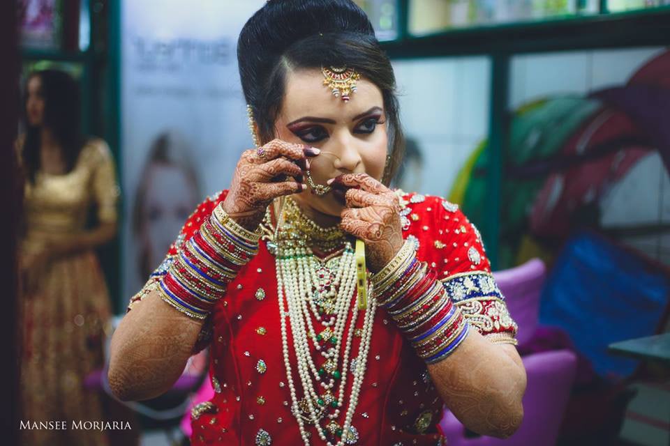 Getting ready shot by Capture Memories Wedding-photography | Weddings Photos & Ideas
