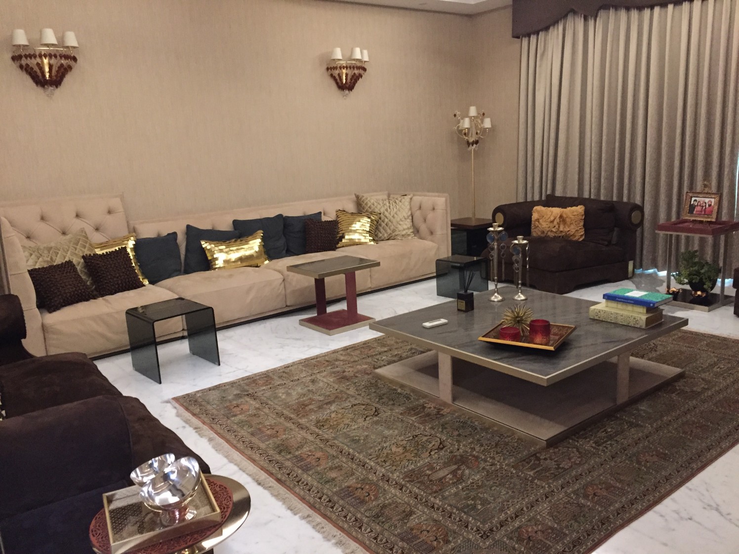 Traditional Living Room With Sectional Sofa by Tarique Anwar Living-room Traditional | Interior Design Photos & Ideas