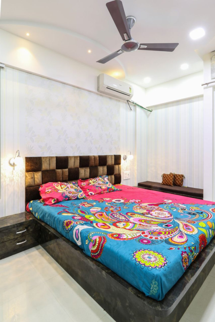 Colorful Vibes by Wood Works Club Bedroom Minimalistic | Interior Design Photos & Ideas