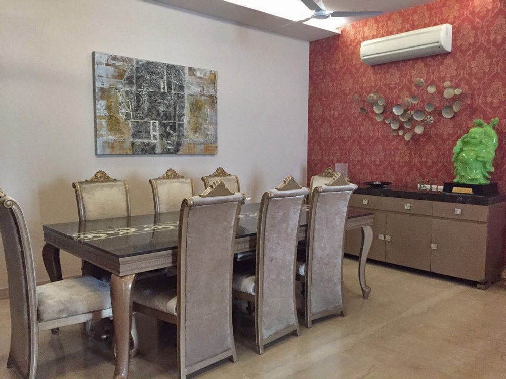 A regal dining area! by Nikita Dining-room Contemporary | Interior Design Photos & Ideas