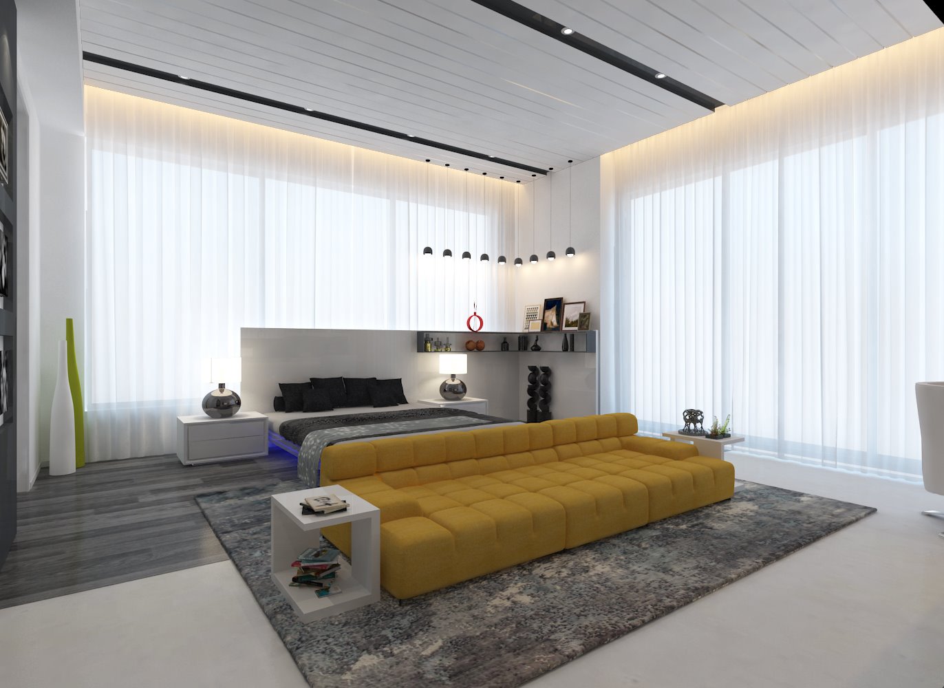 A contemporary bedroom! by Interior Designer, Design Consultant Bedroom Contemporary | Interior Design Photos & Ideas