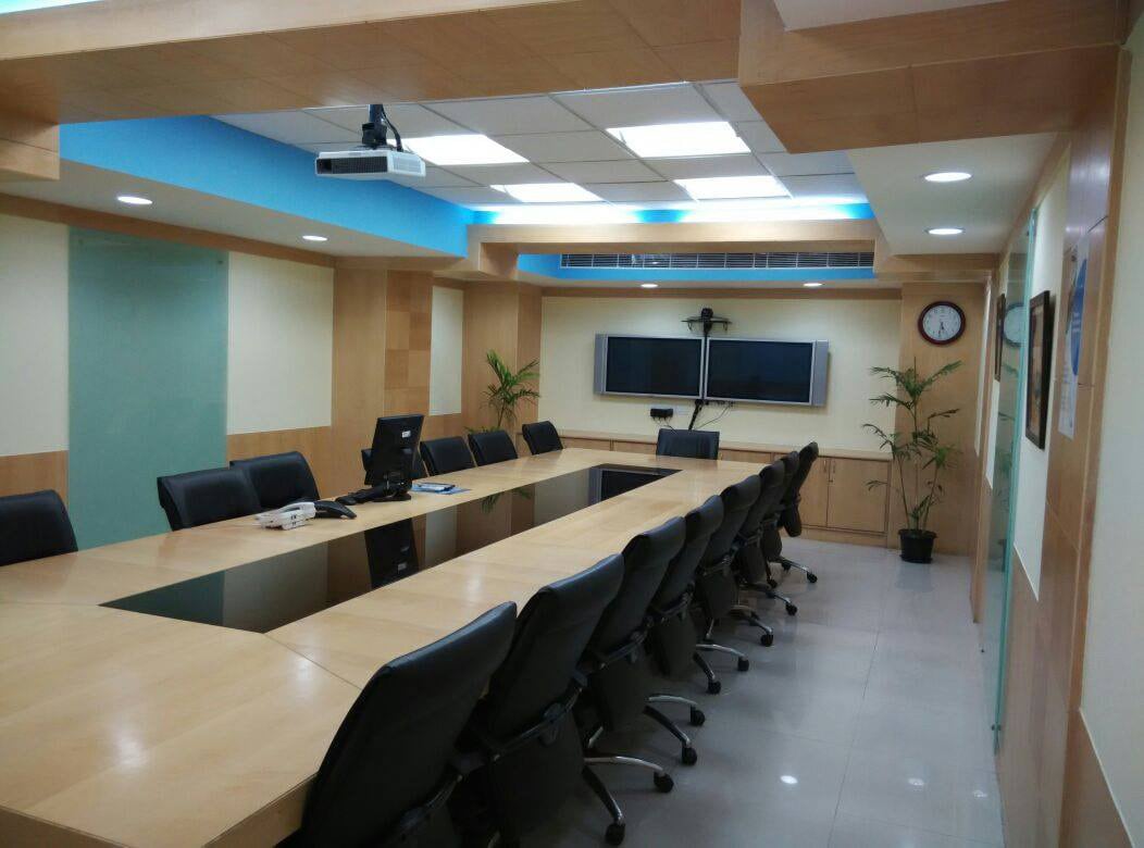 Minimalistic Conference Room by Ghar Ek Sapna