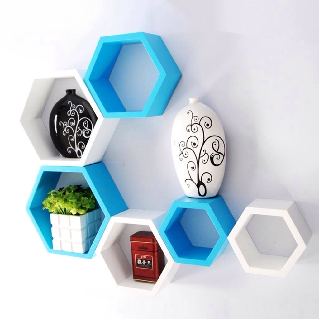 Hexagonal Wall Decor by Sridhar Mahankali Living-room Contemporary | Interior Design Photos & Ideas