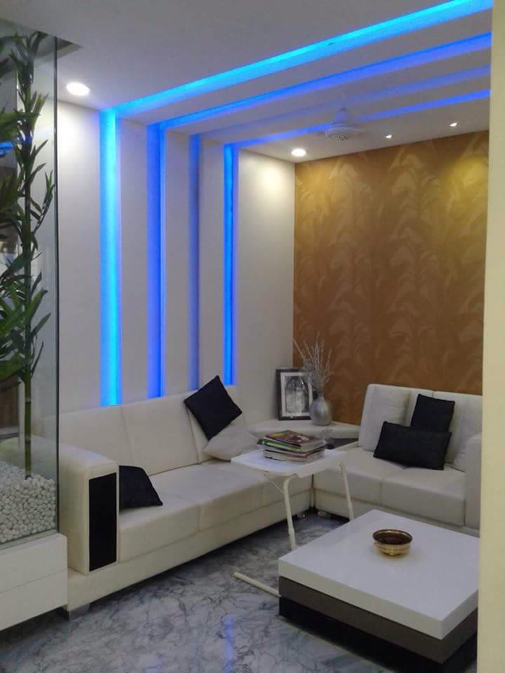 Living Room With White Sofa by Sridhar Mahankali Living-room Contemporary | Interior Design Photos & Ideas