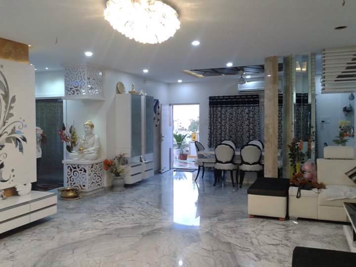 Dining Area With Marble Flooring by Sridhar Mahankali Dining-room Contemporary | Interior Design Photos & Ideas