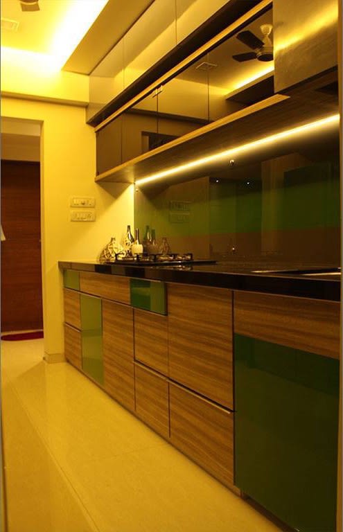Parallel Kitchen With Wooden Cabinets by Sridhar Mahankali Modular-kitchen Modern | Interior Design Photos & Ideas