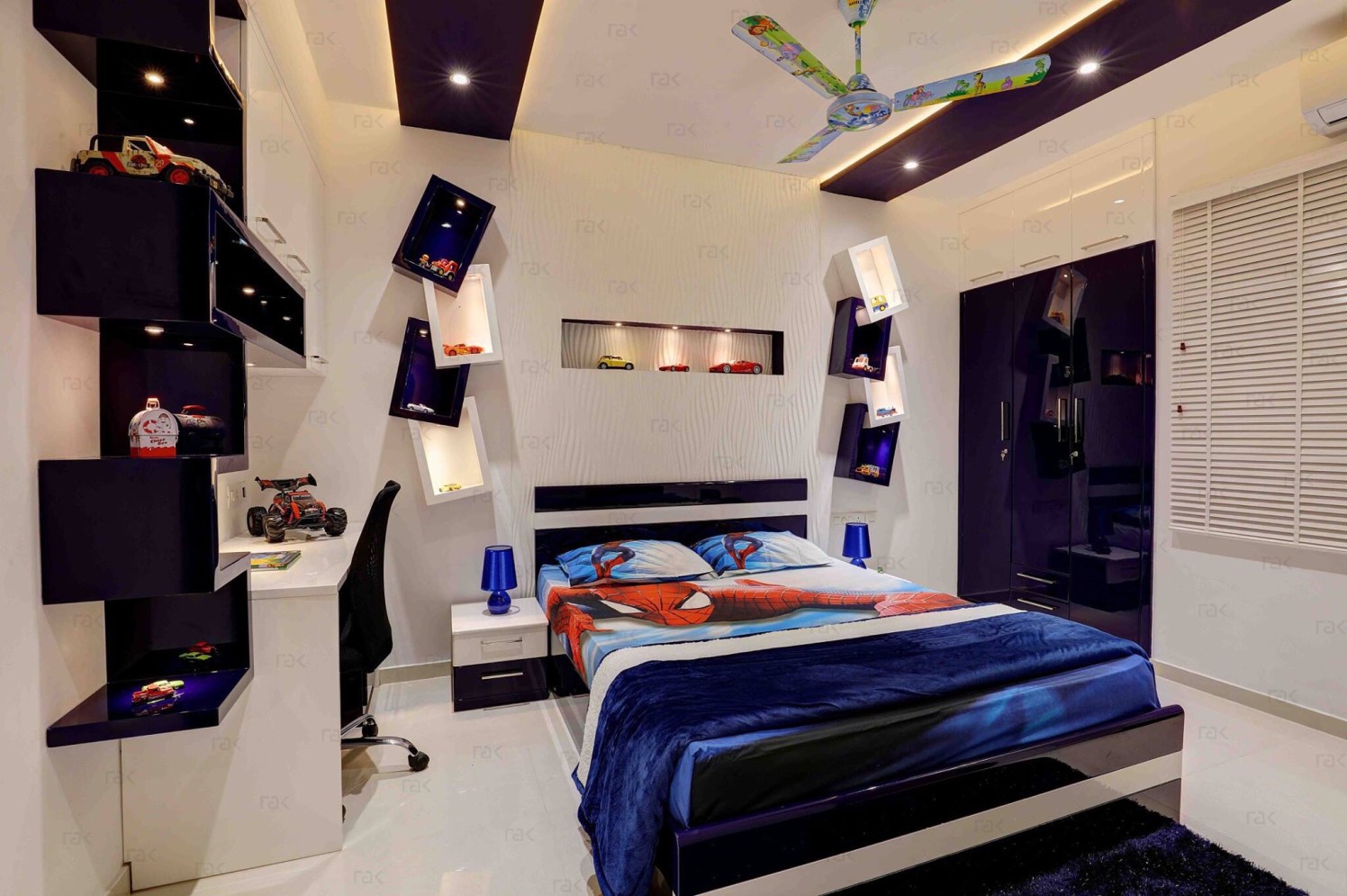 Spiderman Theme Kids' Room by Right Choice Enterprises Contemporary | Interior Design Photos & Ideas