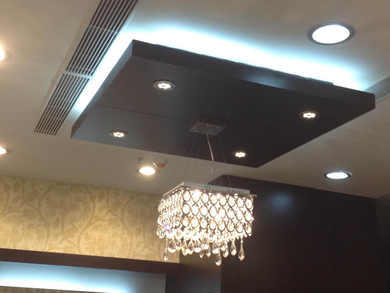 False Ceiling Design by Spaces Talk Architecture Living-room Contemporary | Interior Design Photos & Ideas