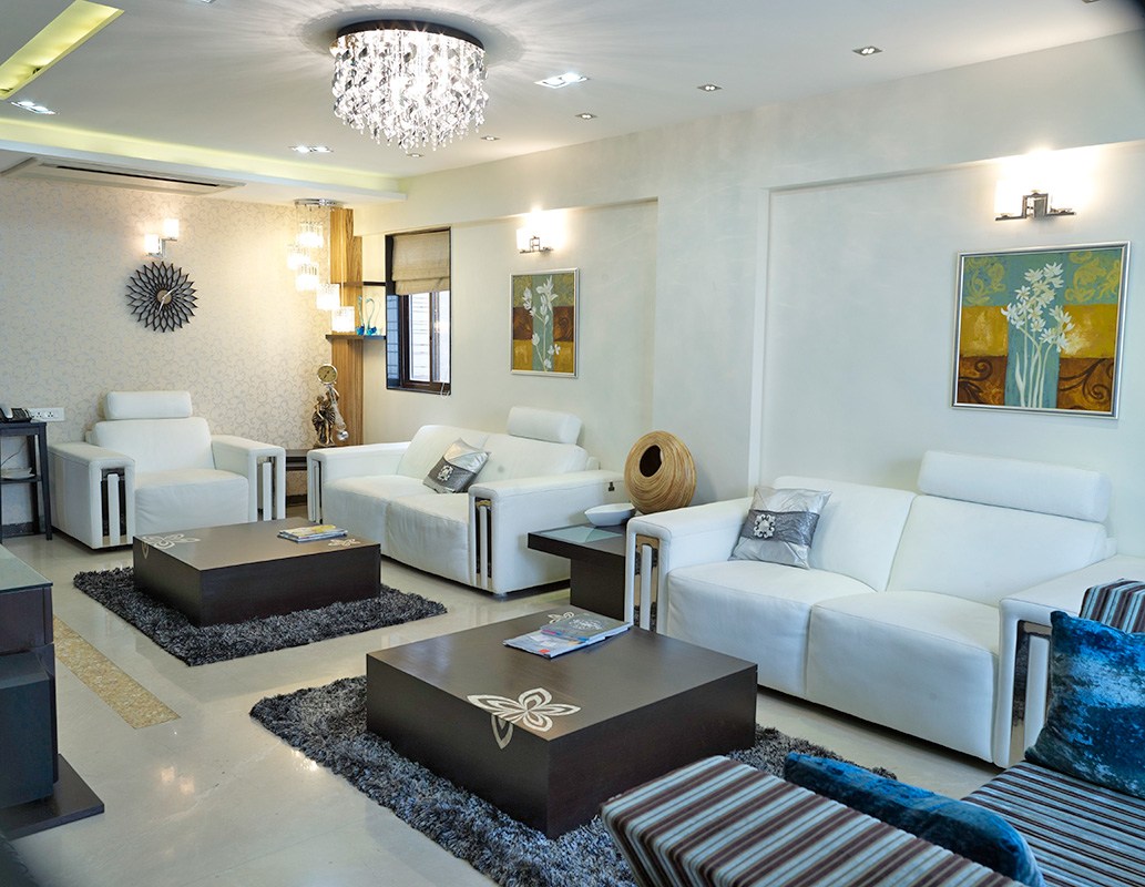 Twin Style Living Room by Gadkari Properties LLP Contemporary | Interior Design Photos & Ideas