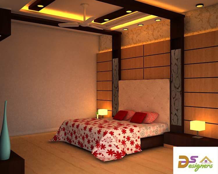 Bedroom With Box Bed And Wooden Wall by Shivraj Singh Bedroom Contemporary | Interior Design Photos & Ideas