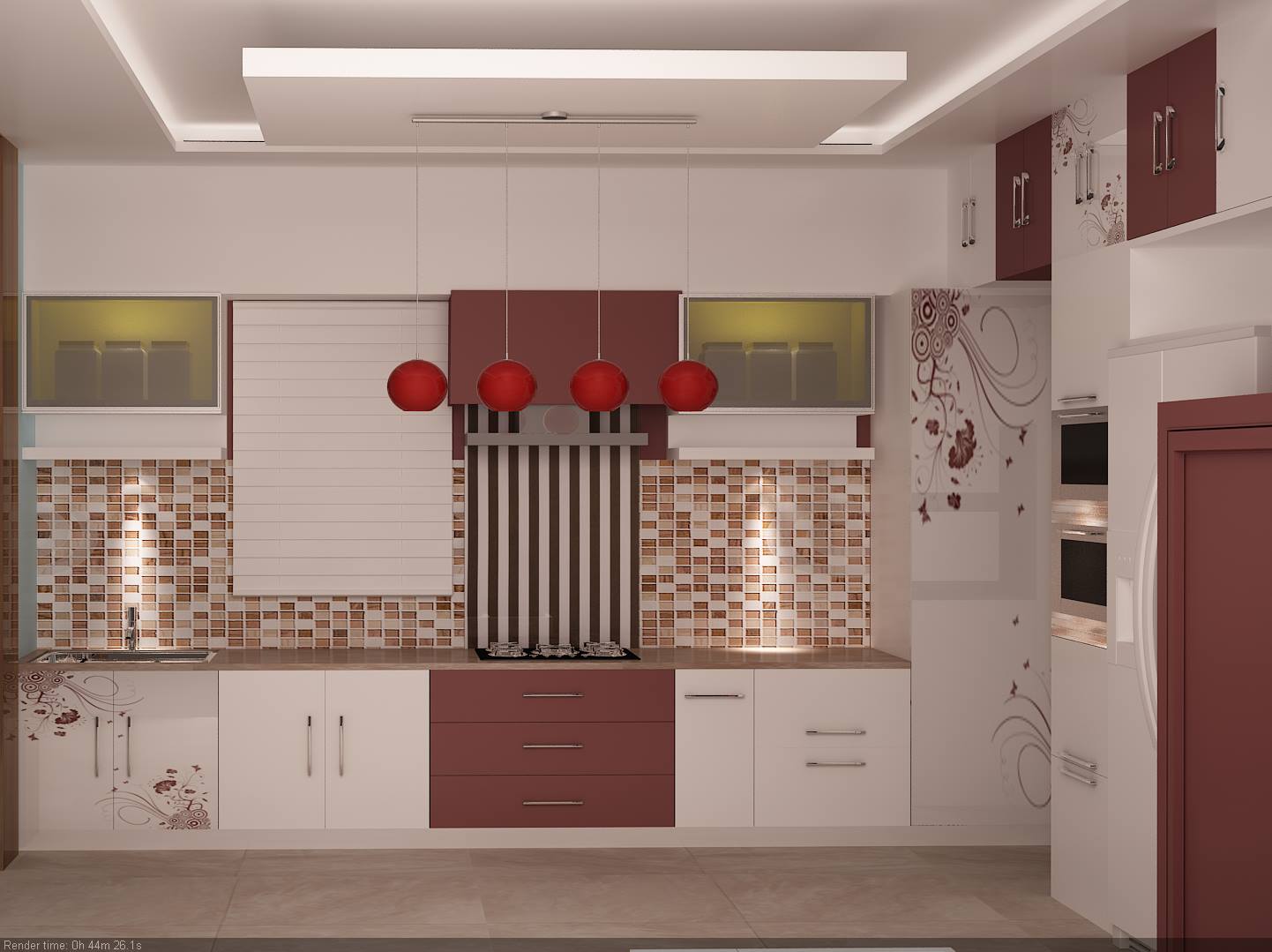 White And Brown Kitchen Cabinets by Icraft Desginz and interiors Modular-kitchen Minimalistic | Interior Design Photos & Ideas