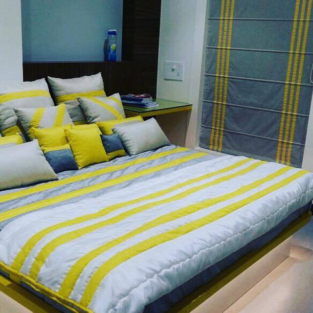 Yellow And Blue by Icraft Designz and Interiors Bedroom Contemporary | Interior Design Photos & Ideas