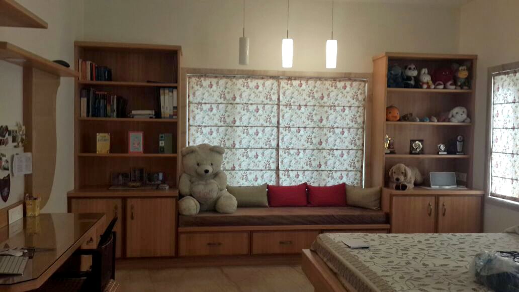 Kids Bedroom With Wooden Cabinet by Madhumathi. J. Dharwar Bedroom Contemporary | Interior Design Photos & Ideas