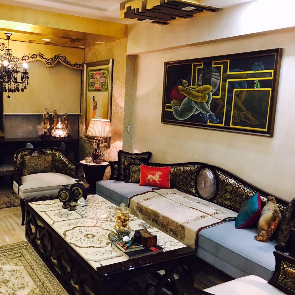 An Eclectic Living Room by Vcues Designs Pvt. Ltd. Living-room Eclectic | Interior Design Photos & Ideas