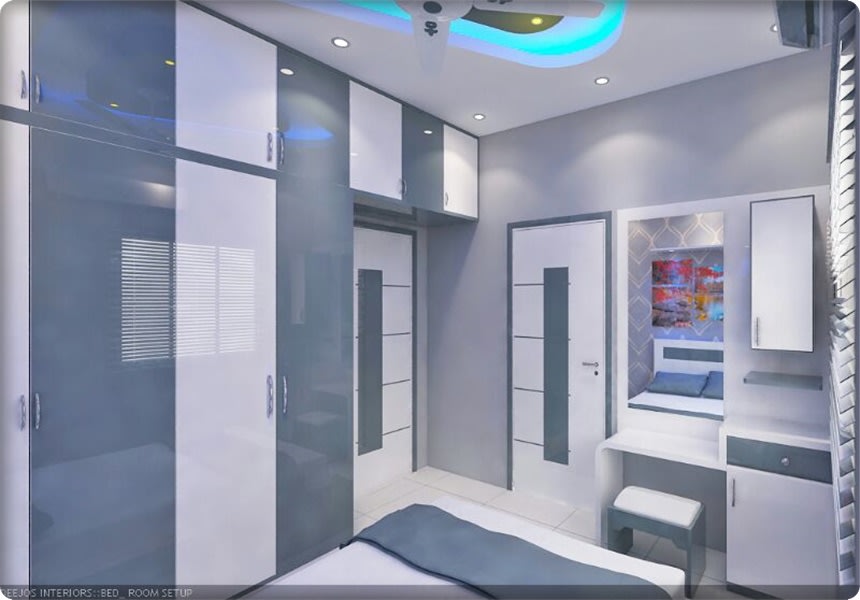 A Modern Bedroom. by Saikrupa Interiors Bedroom Modern | Interior Design Photos & Ideas