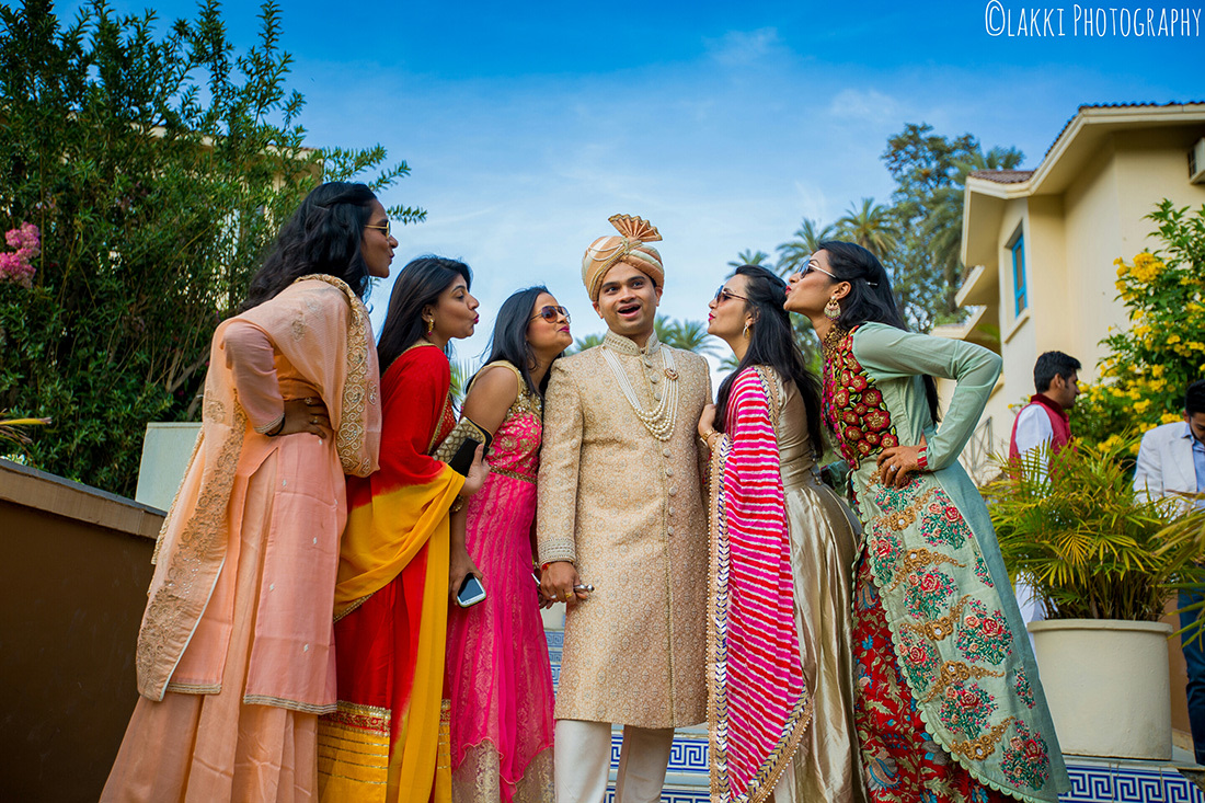 Groom With Bridesmaid On Wedding day by Lakki Photography Wedding-photography Groom-wear-and-accessories | Weddings Photos & Ideas