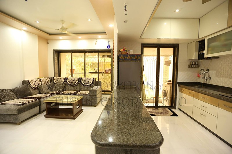 Grey Lawsons Sofa and White Catalana Marble floor by Innovations - The Interior Studio